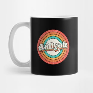 Aaliyah Proud Name - Vintage Grunge Style Mug